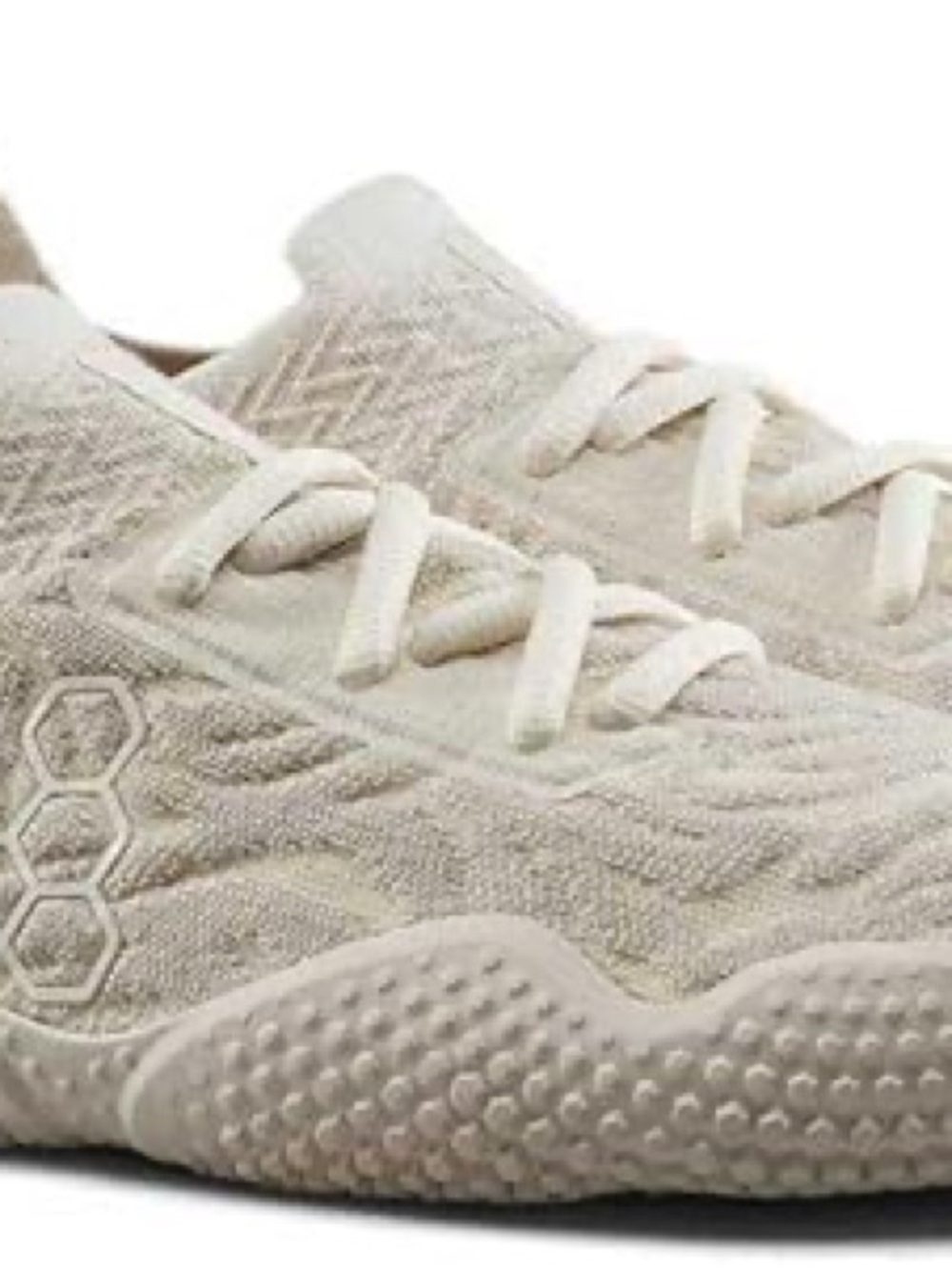 Vivo Barefoot Motus Studio Women's Knit Lace-Up Sneakers in Arctic White - Picture 2 of 10